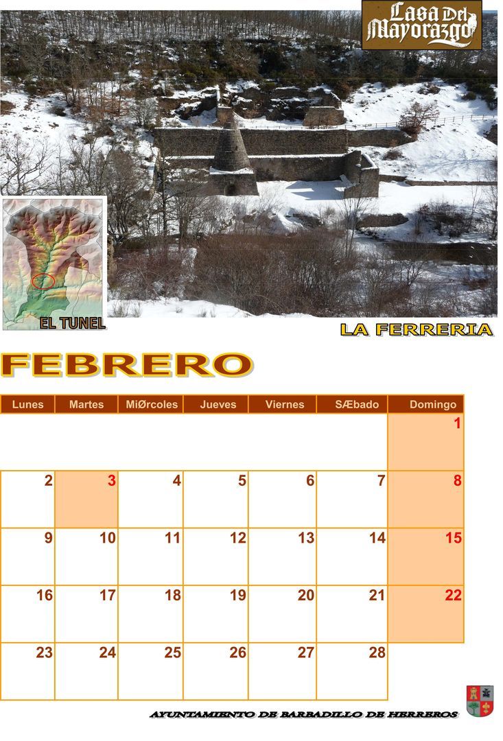 CALENDARIO 2015 (Casa del Mayorazgo)